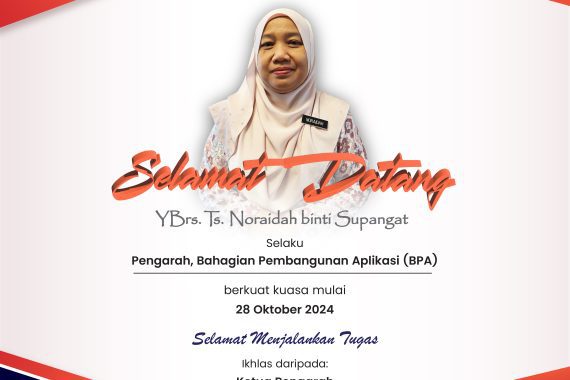 Poster_Selamat Datang YBrs. Ts. Noraidah Supangat_R1