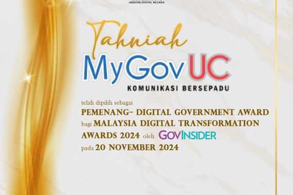 Tahniah mygovUC award