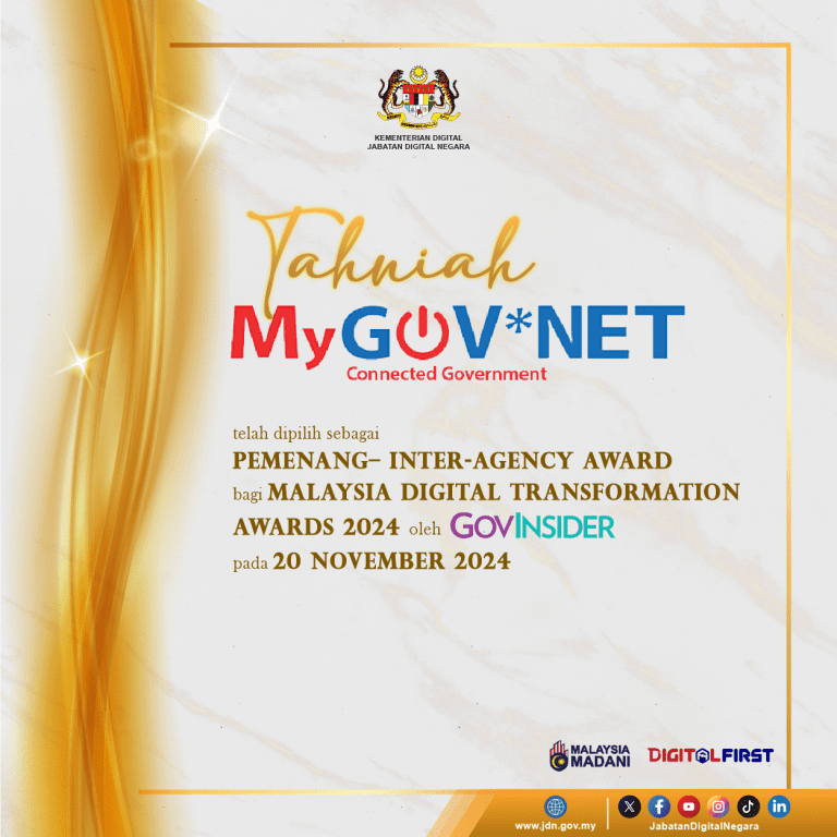 Tahniah mygovnet award