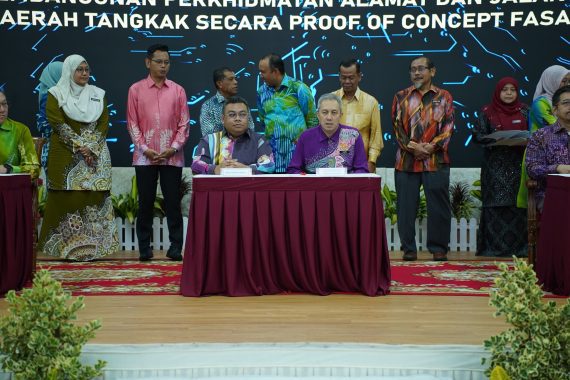 3 September 2024 | Majlis Menandatangani Memorandum Kerjasama bagi Projek Rintis Pembangunan Perkhidmatan Alamat dan Jalan di Daerah Tangkak secara Proof of Concept (POC) Fasa II